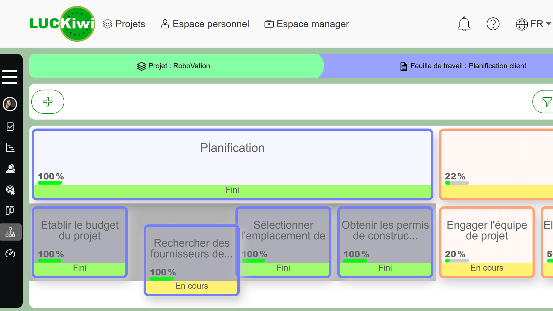 Démo de la fonctionnalité glisser-déposer pour déplacer facilement les tâches entre compositions