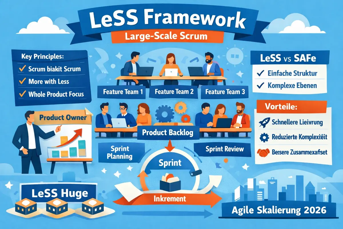 LeSS Framework: Complete Guide to Large-Scale Scrum for Agile Organizations in 2026